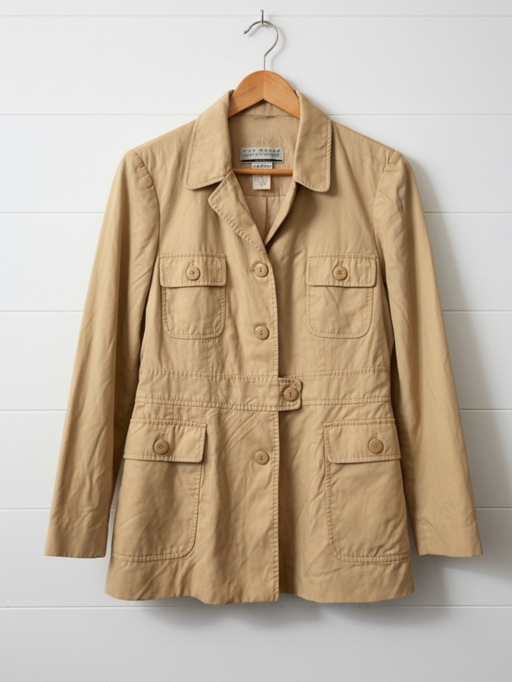 Saka Fifth Avenue Women's Utility Jacket Cream size 12